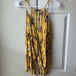 Yellow flowery camisole